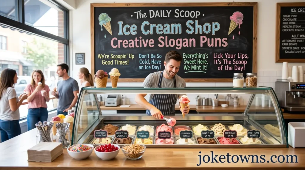 Ice Cream Shop Creative Slogan Puns