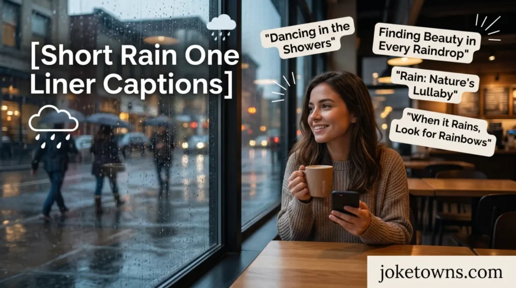 Short Rain One Liner Captions