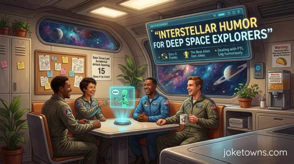 Interstellar Humor for Deep Space Explorers