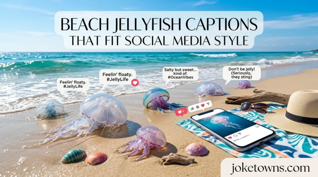 Beach Jellyfish Captions That Fit Social Media Style