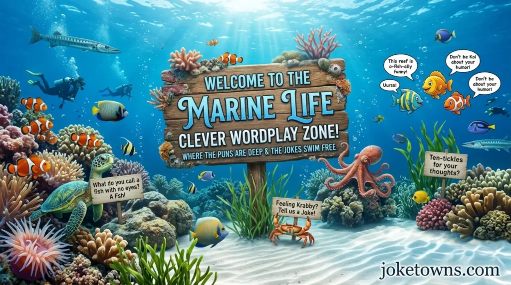 Marine Life Clever Wordplay Zone