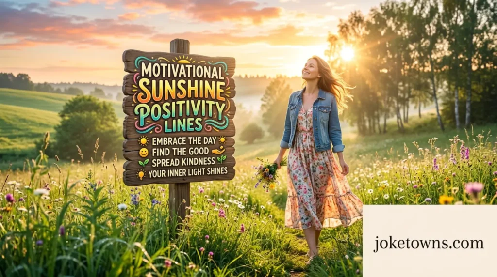 Motivational Sunshine Positivity Lines