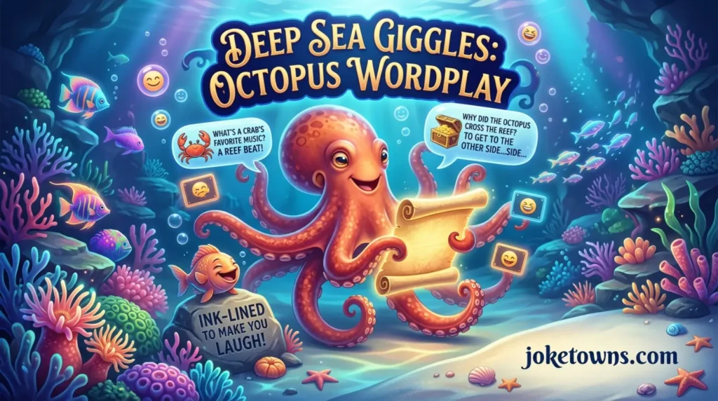Deep Sea Giggles Octopus Wordplay