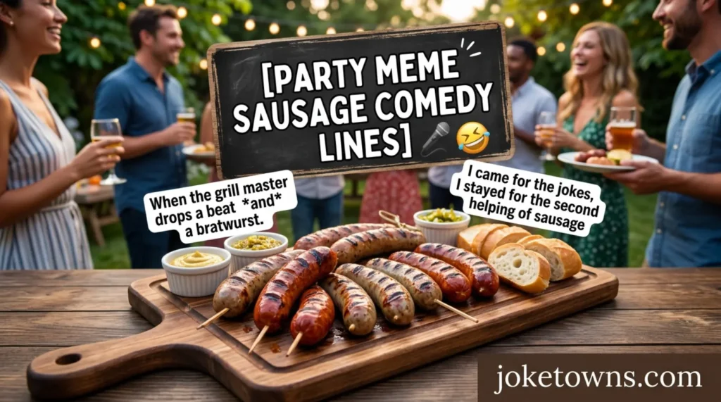 Party Meme Sausage Comedy Lines