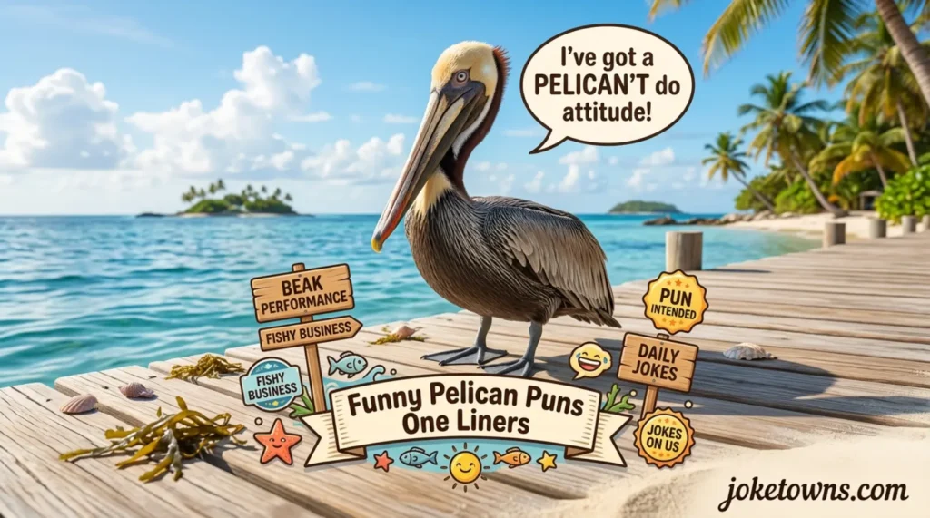 Funny Pelican Puns One Liners