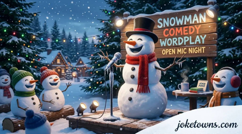 Snowman Comedy Wordplay