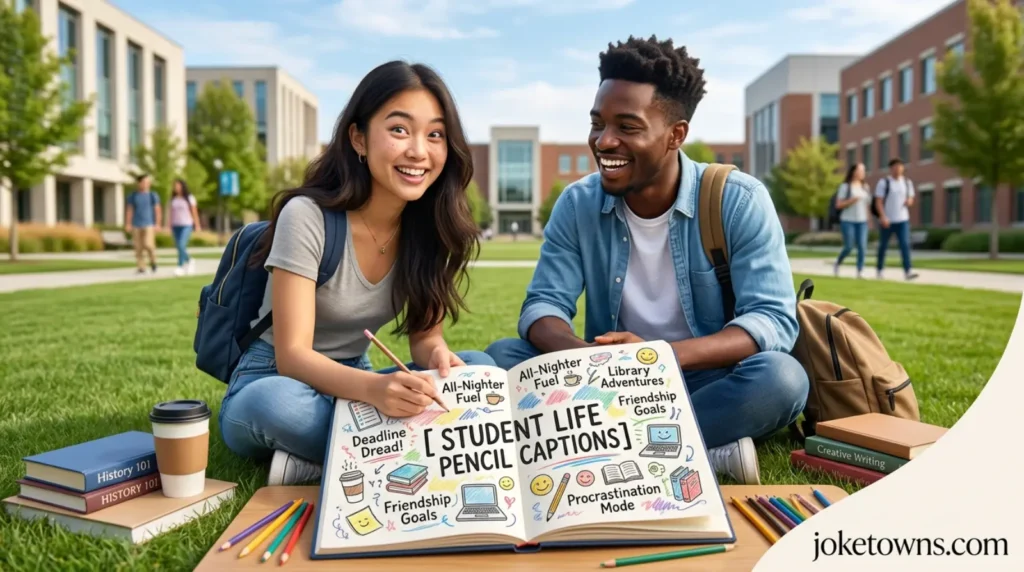 Student life pencil captions