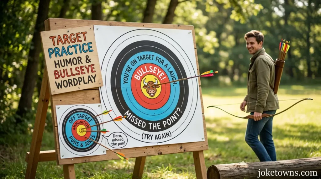 TARGET PRACTICE HUMOR AND BULLSEYE WORDPLAY