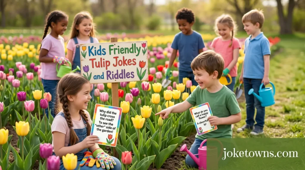 Kids friendly tulip jokes and riddles