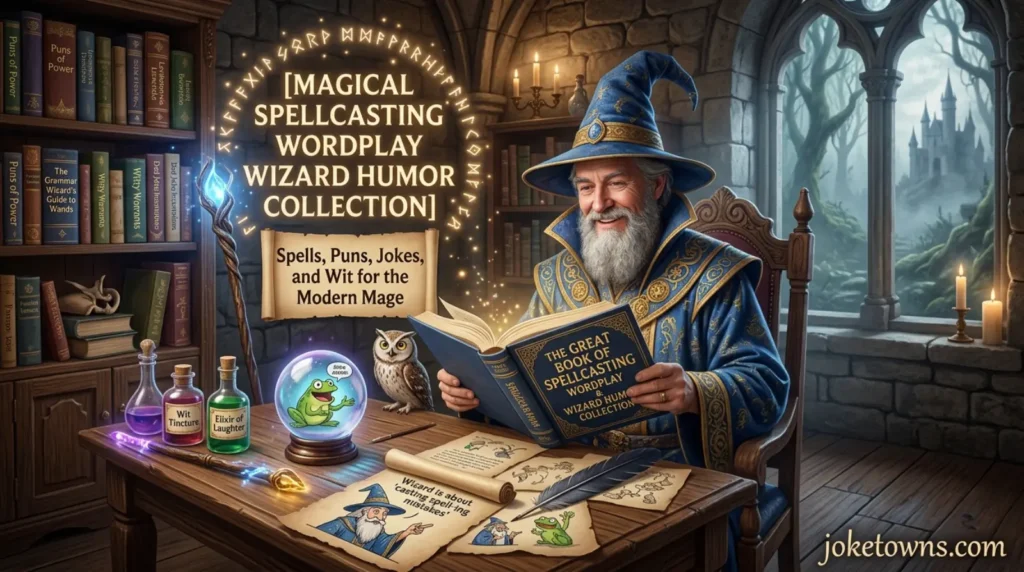 Magical Spellcasting Wordplay Wizard Humor Collection