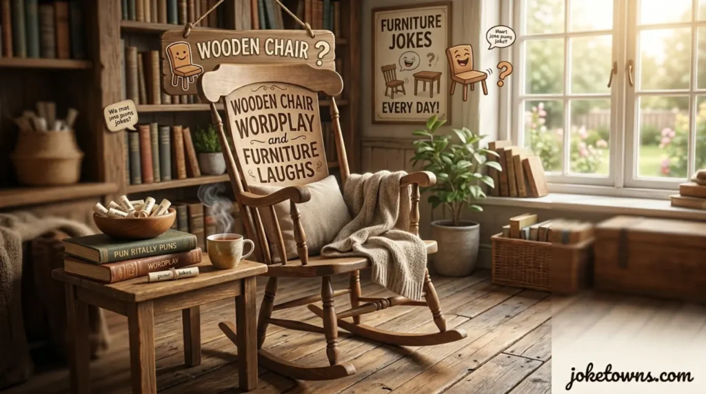 Wooden Chair Wordplay and Furniture Laughs