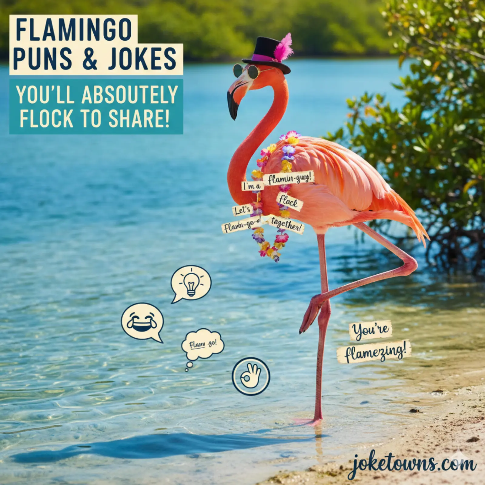 Flamingo Puns Jokes