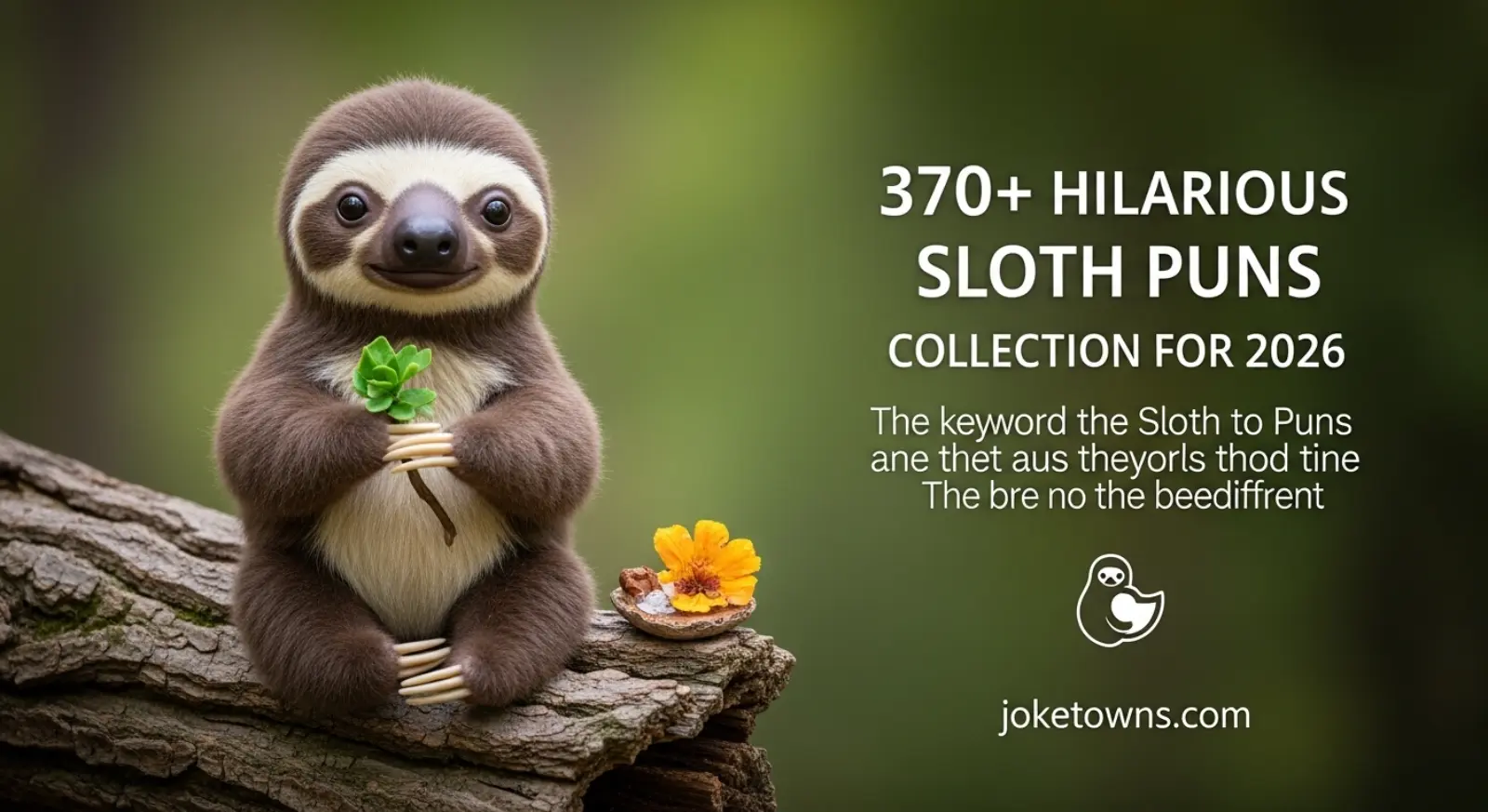 Hilarious Sloth Puns Collection