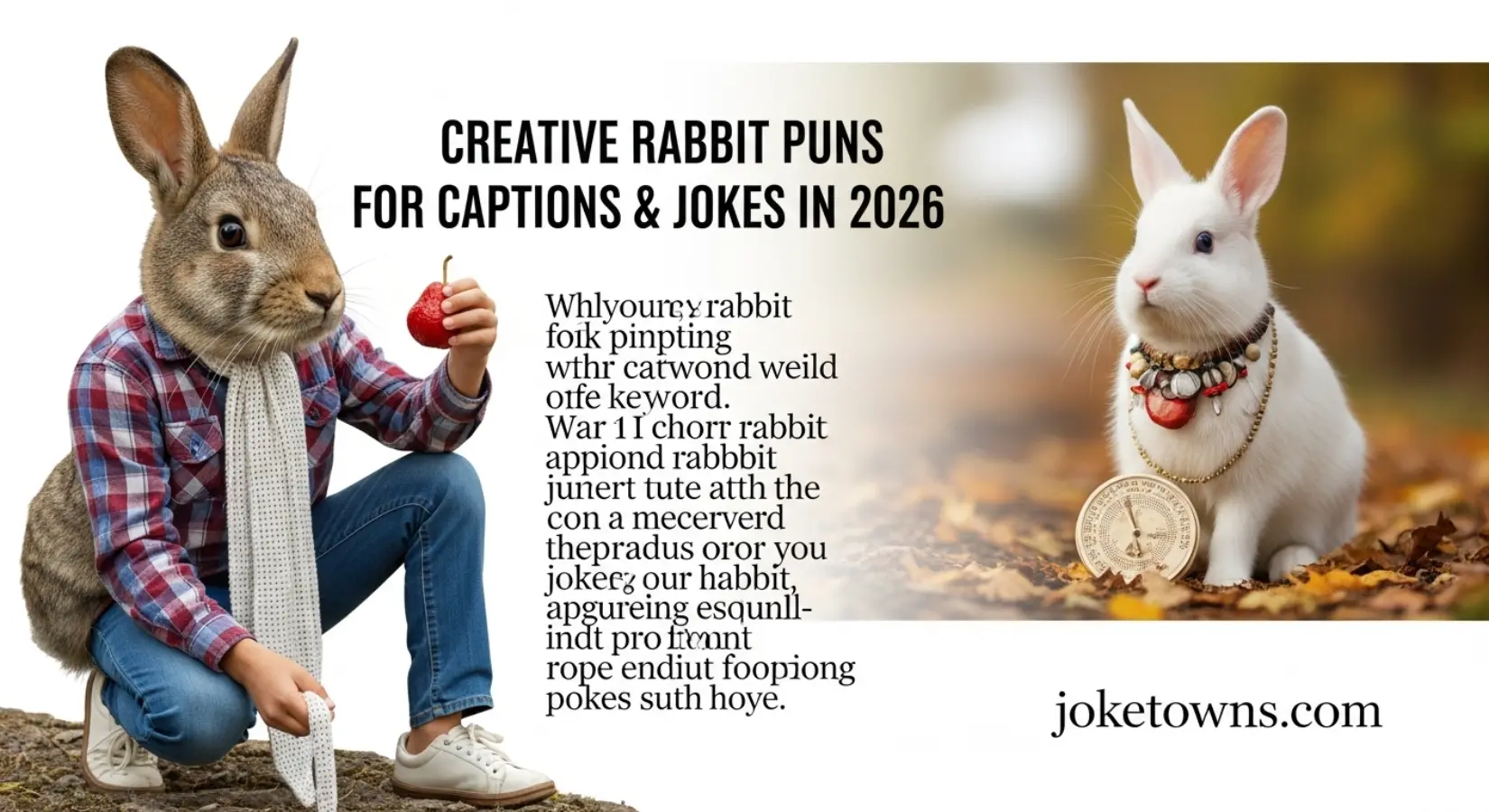 Creative Rabbit Puns for Captions