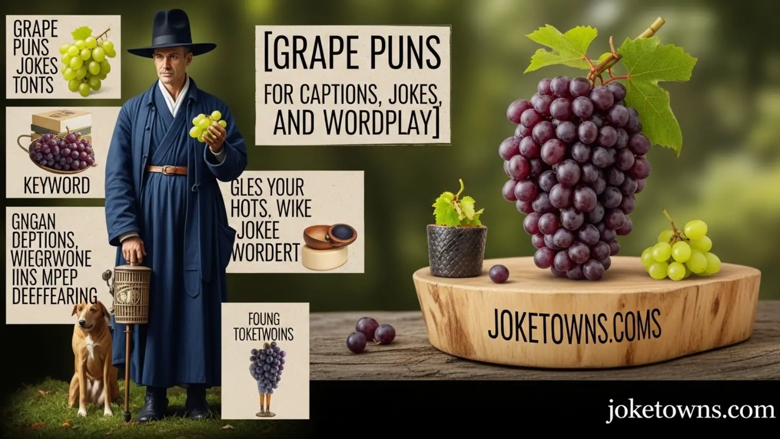 Grape Puns for Captions