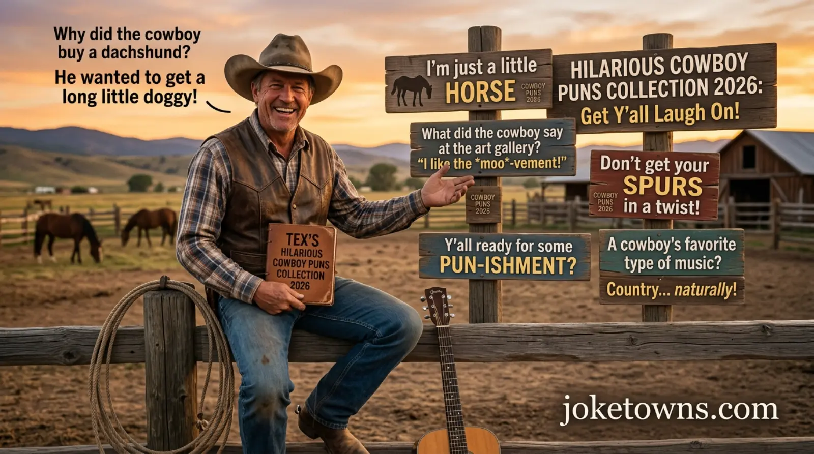 Hilarious Cowboy Puns Collection 2026