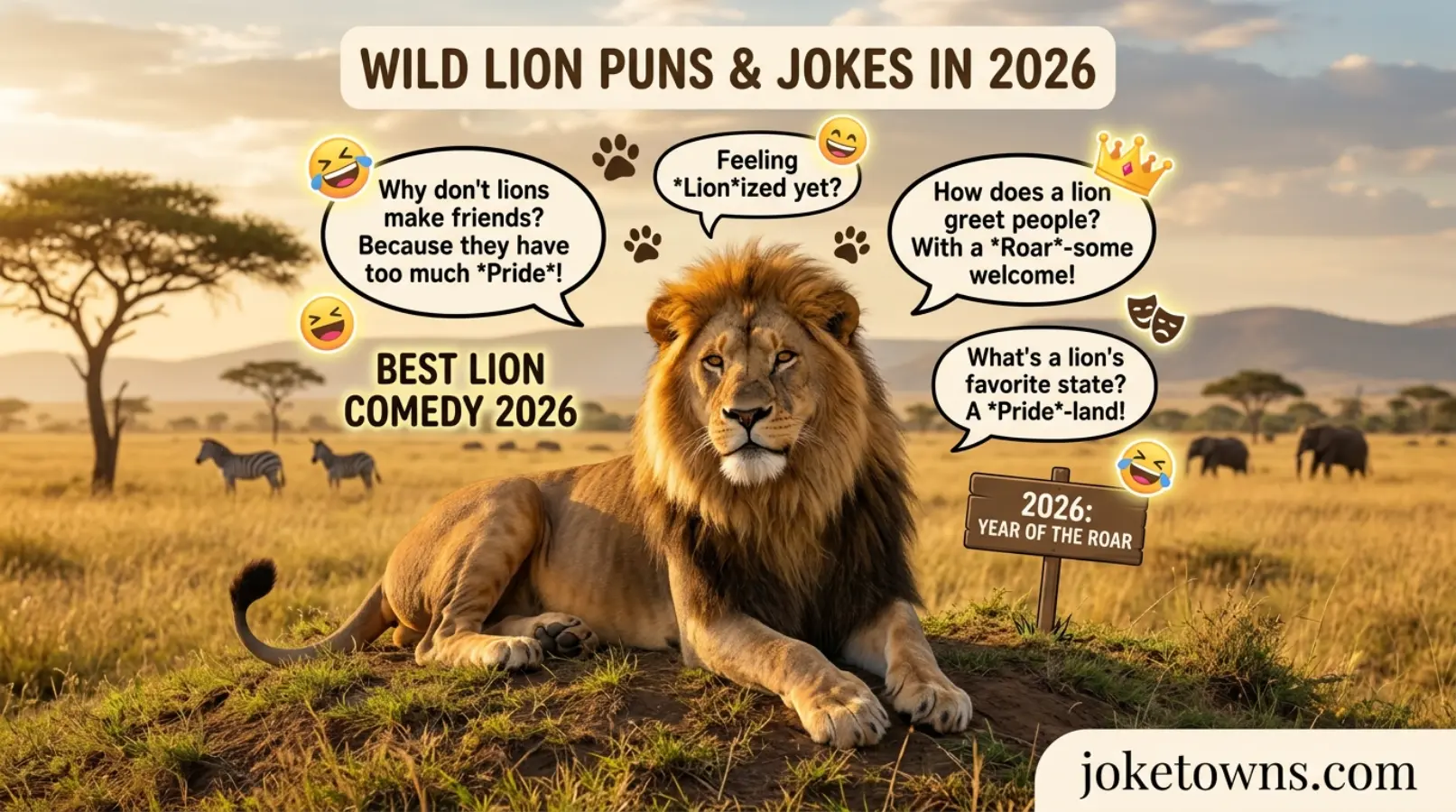 Wild Lion Puns and Jokes in 2026