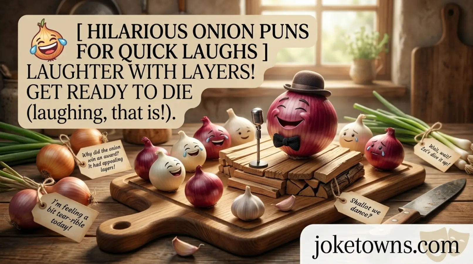 Hilarious Onion Puns for Quick Laughs