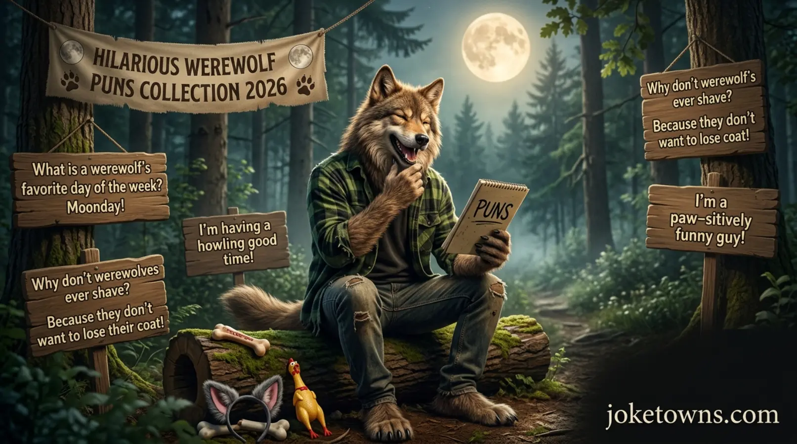 Hilarious Werewolf Puns Collection 2026