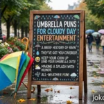 Umbrella Puns For Cloudy Day Entertainment