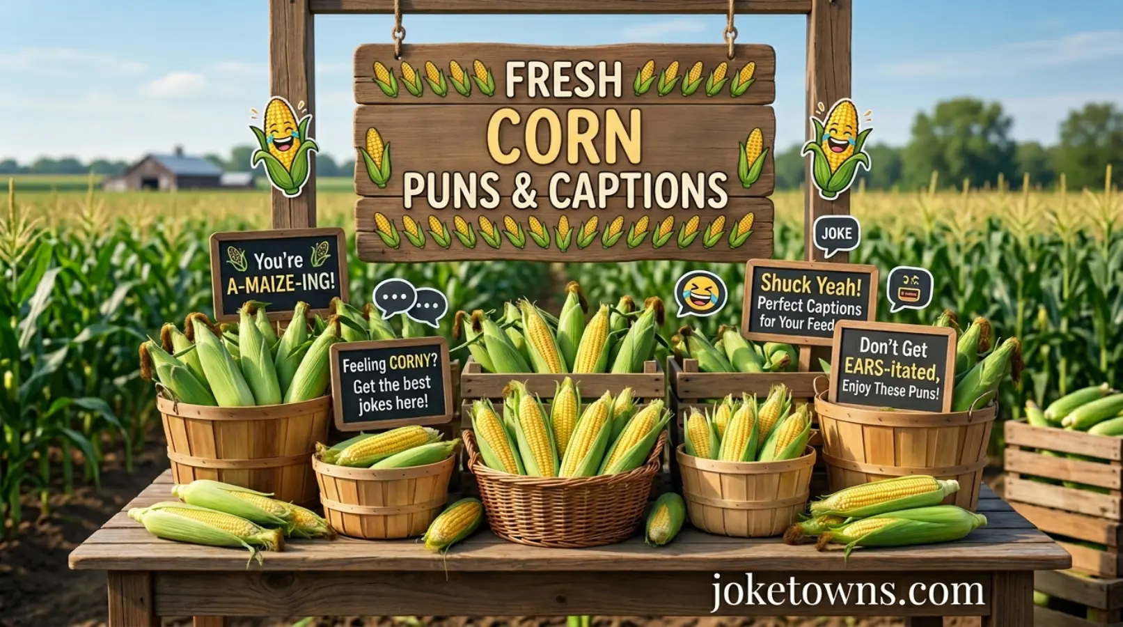 Fresh Corn Puns & Captions