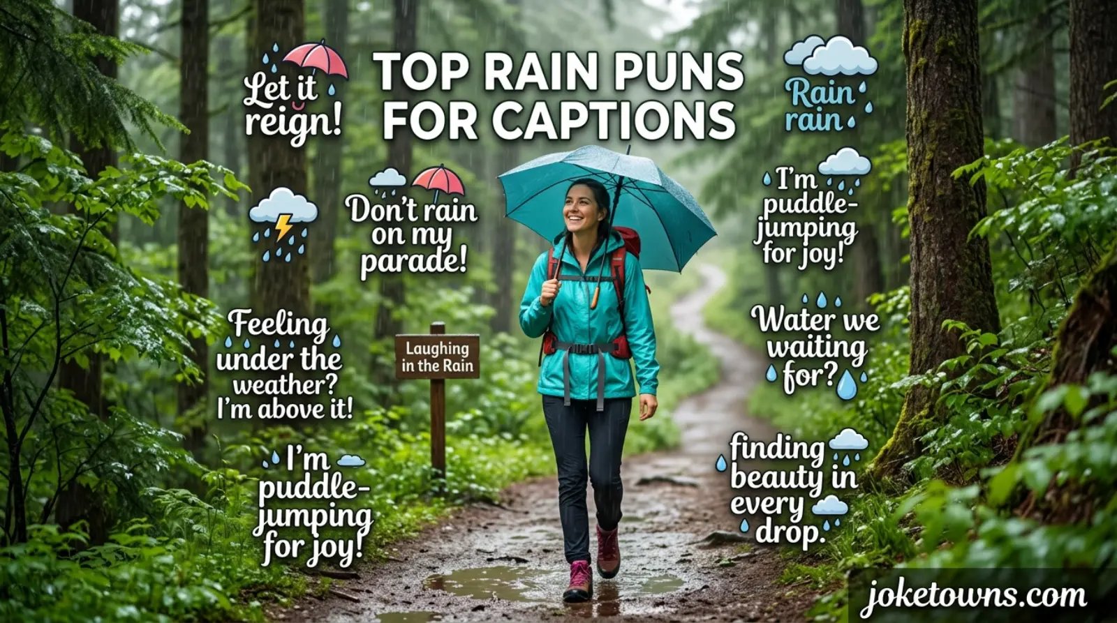 Top Rain Puns for Captions
