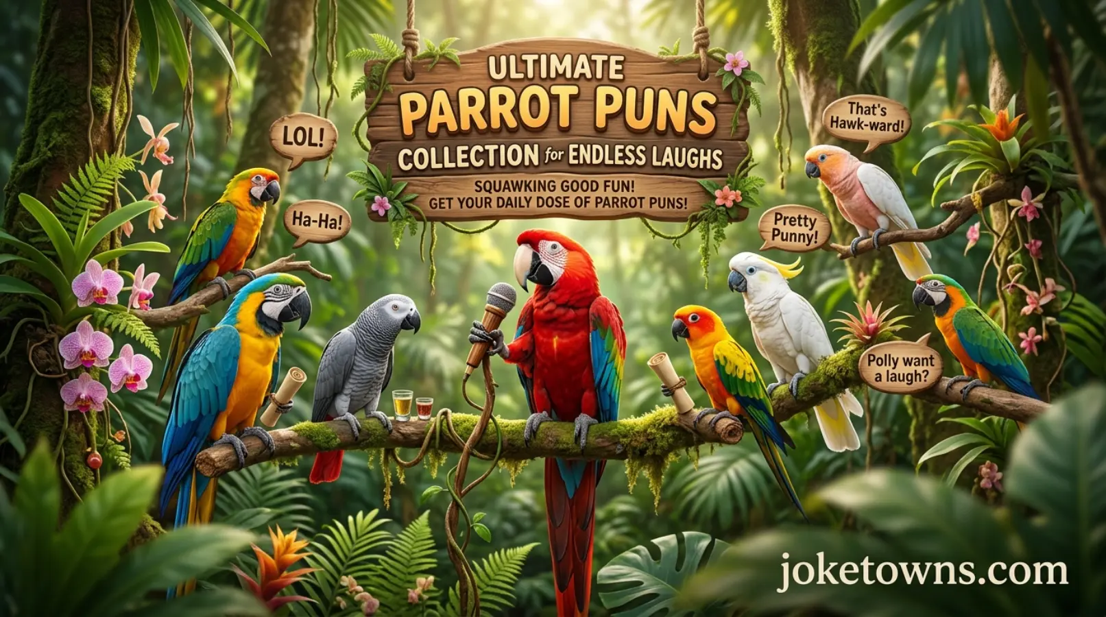 Ultimate Parrot Puns Collection for Endless Laughs