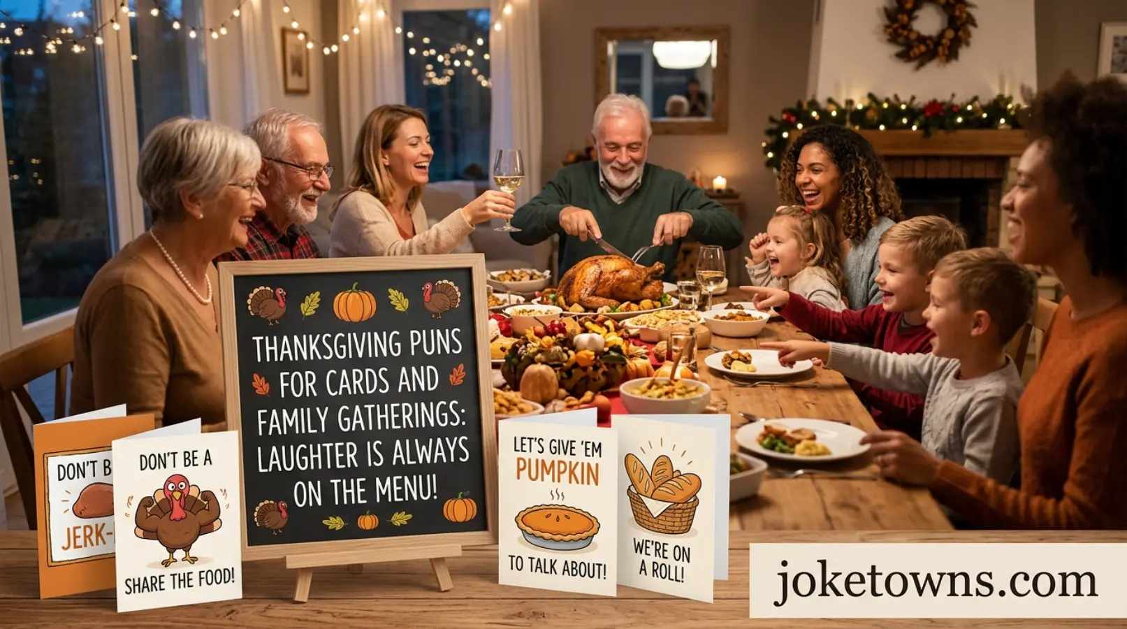Thanksgiving Puns for Cards and Family Gatherings