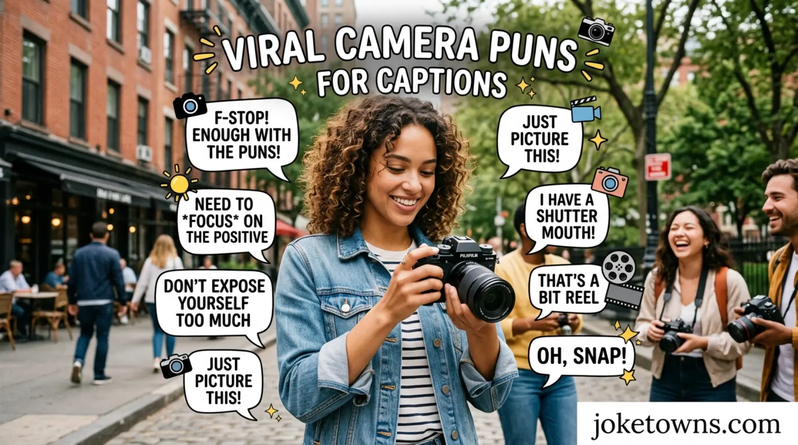 Viral Camera Puns for Captions